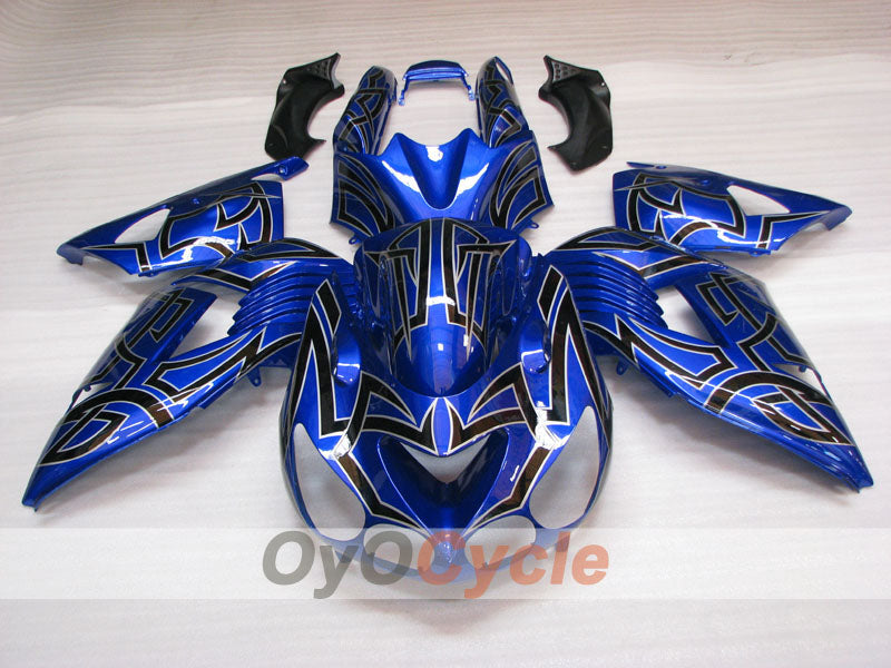 Kit de carénage à injection pour NINJA ZX-14R 06-11 - Bleu, noir - Personnalisable #OYO87906125 Image secondaire du produit