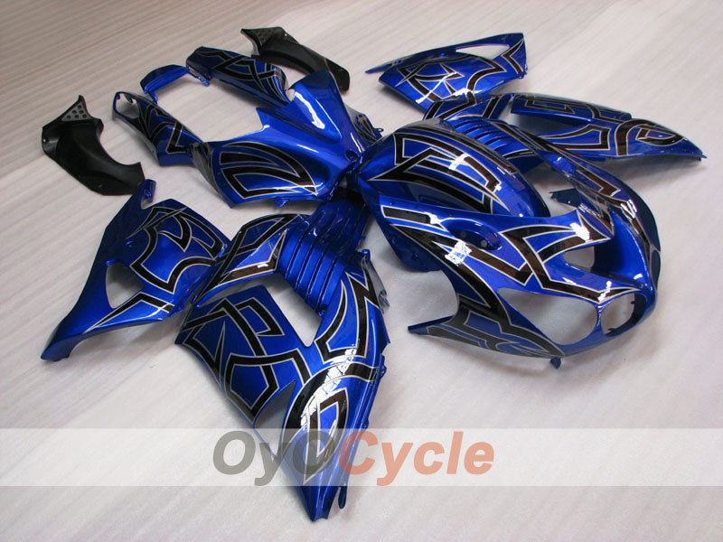 Kit de carénage à injection pour NINJA ZX-14R 06-11 - Bleu, noir - Personnalisable #OYO87906125