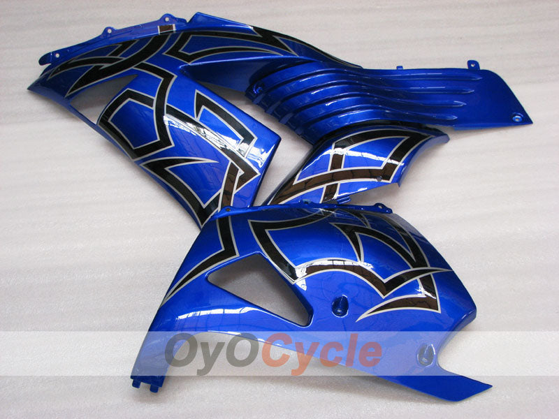 Kit de carénage à injection pour NINJA ZX-14R 06-11 - Bleu, noir - Personnalisable #OYO87906125