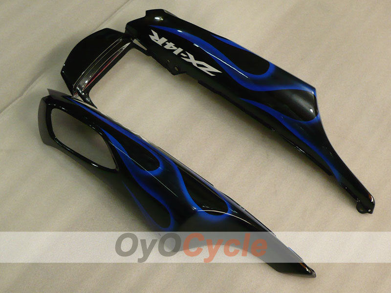 Kit de carénage à injection pour NINJA ZX-14R 06-11 - Bleu, noir - Flamme #OYO87906127