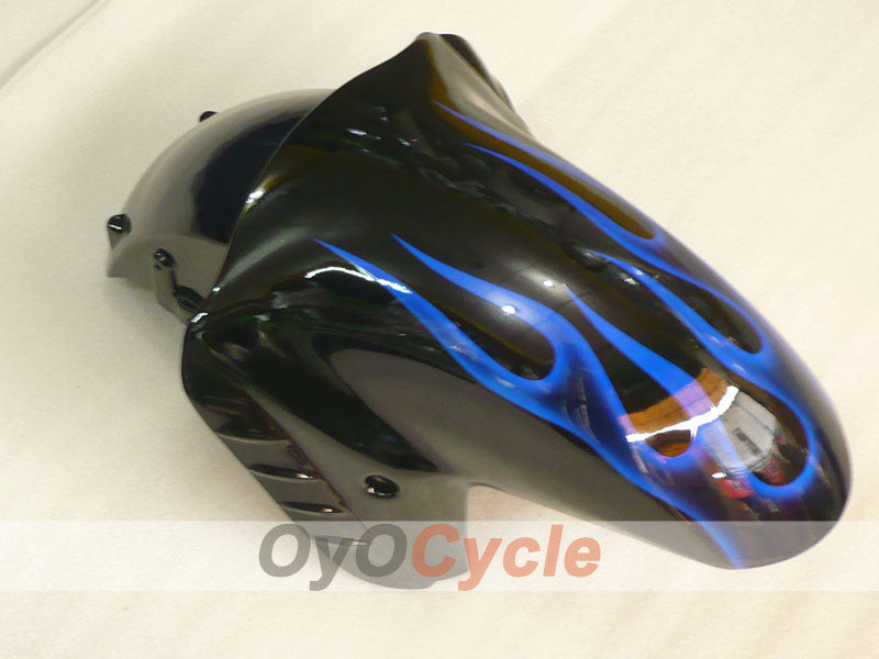 Kit de carénage à injection pour NINJA ZX-14R 06-11 - Bleu, noir - Flamme #OYO87906127