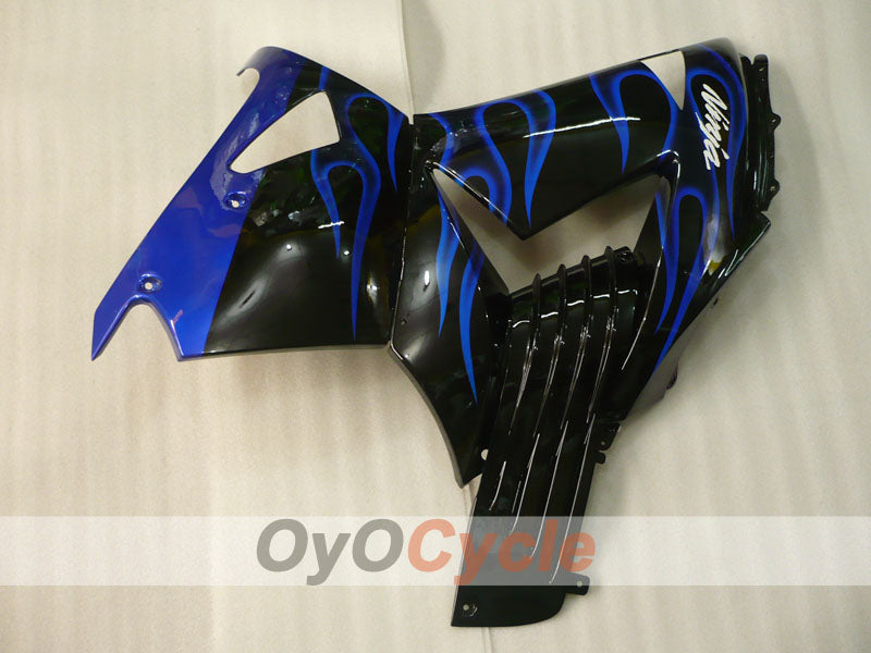 Kit de carénage à injection pour NINJA ZX-14R 06-11 - Bleu, noir - Flamme #OYO87906127