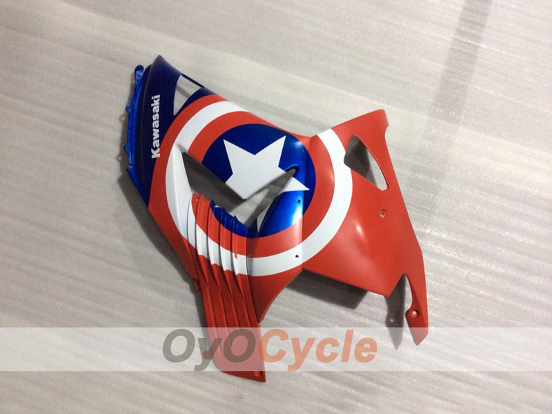 Kit de carénage à injection pour NINJA ZX-14R 06-11 - Rouge, bleu, blanc - Personnalisable #OYO87906128