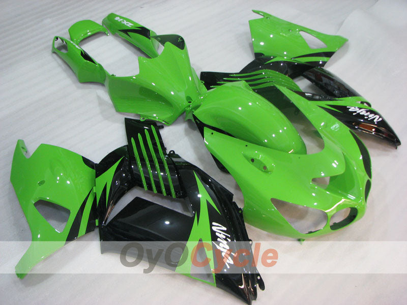 Kit de carénage à injection pour NINJA ZX-14R 06-11 - Vert, noir - Personnalisable #OYO87906129