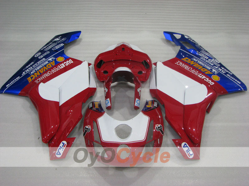 Kit de carénage à injection pour Ducati 999 03-04 - Rouge, Bleu, Blanc - FILA #OYO87906138