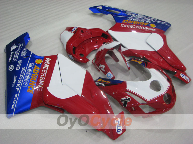Kit de carénage à injection pour Ducati 999 03-04 - Rouge, Bleu, Blanc - FILA #OYO87906138