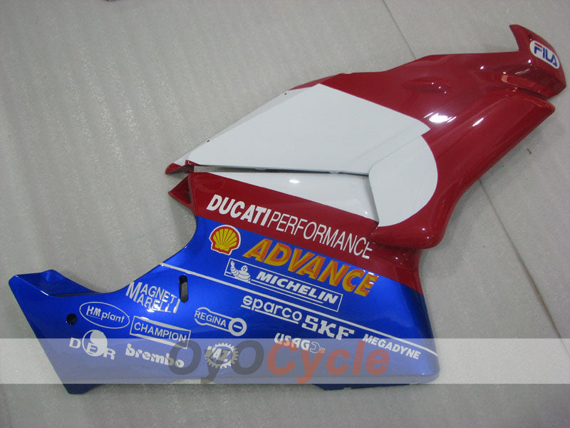 Kit de carénage à injection pour Ducati 999 03-04 - Rouge, Bleu, Blanc - FILA #OYO87906138