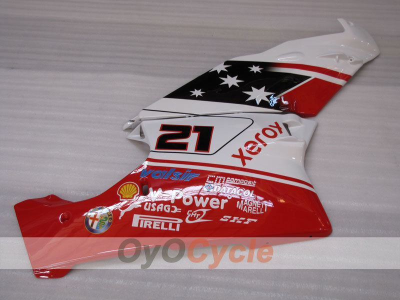 Kit de carénage à injection pour Ducati 749 03-04 - Rouge, Blanc, Noir - Xerox #OYO87906133