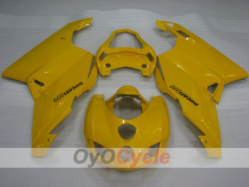 Kit de carénage à injection pour Ducati 749 03-04 - Jaune - Style usine #OYO87906135