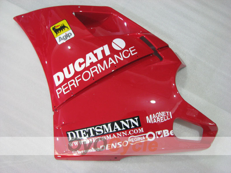 Kit de carénage à injection pour Ducati 996 99-02 - Rouge, Blanc - Performance #OYO87906142