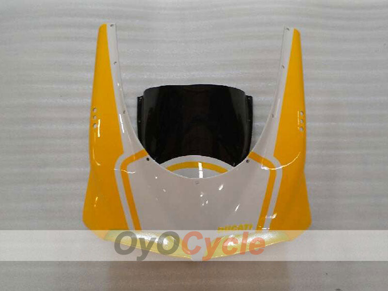 Kit de carénage à injection pour Ducati 996 99-02 - Jaune, Blanc, Noir - Style usine #OYO87906146