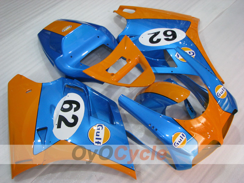 Kit de carénage à injection pour Ducati 996 99-02 - Orange, Bleu - Style usine #OYO87906149