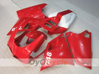 Kit de carénage à injection pour Ducati 748 94-02 - Rouge, Blanc - Style usine #OYO87906153