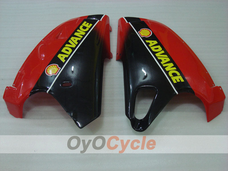 Kit de carénage à injection pour Ducati 748 de 94-02 - Rouge, Blanc, Noir - Xerox #OYO87906156
