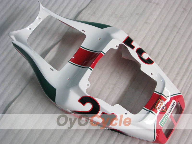 Kit de carénage à injection pour Ducati 748 de 94-02 - Rouge, Blanc, Noir - INFO STRADA #OYO87906157
