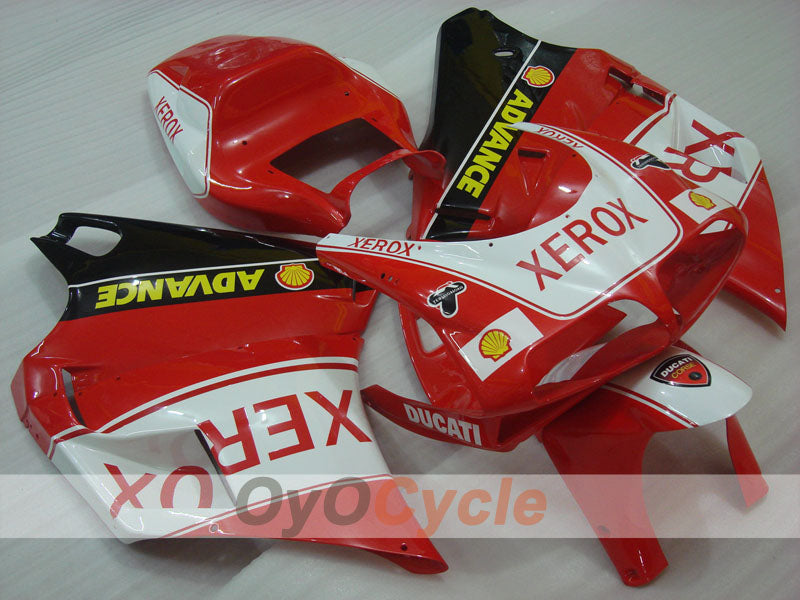 Kit de carénage à injection pour Ducati 998 de 02-04 - Rouge, Blanc, Noir - Xerox #OYO87906166