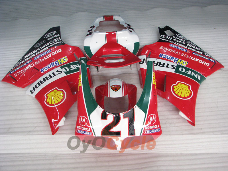 Kit de carénage injecté pour Ducati 998 de 02-04 - Rouge, blanc, noir - INFO STRADA #OYO87906167 Image secondaire du produit