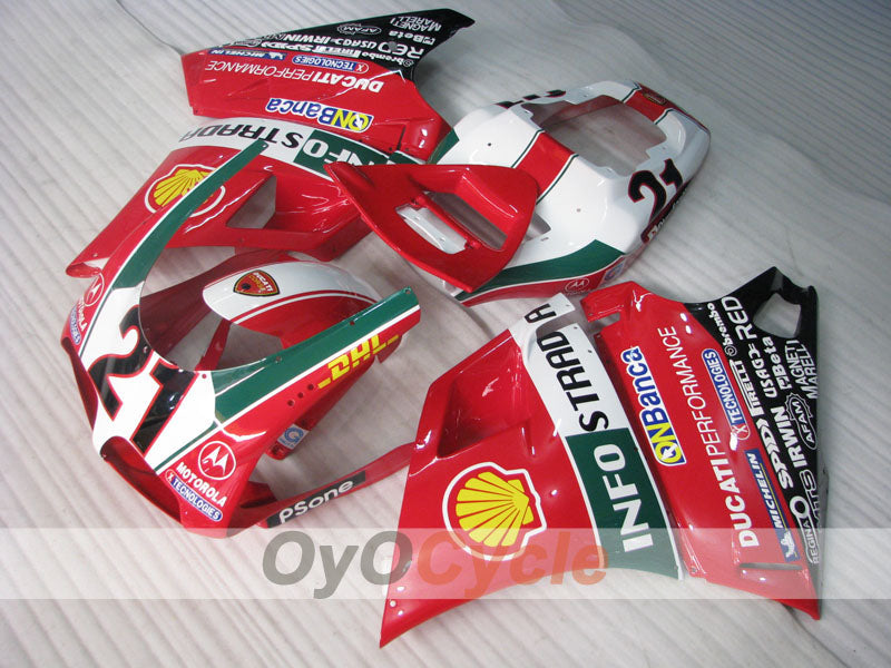 Kit de carénage injecté pour Ducati 998 de 02-04 - Rouge, blanc, noir - INFO STRADA #OYO87906167 Image principale du produit