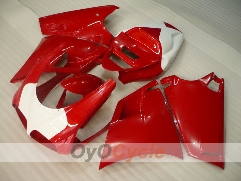 Kit de carénage injecté pour Ducati 998 de 02-04 - Rouge, blanc - Style usine #OYO87906168 Image principale du produit