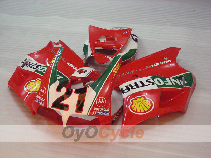Kit de carénage injecté pour Ducati 998 de 02-04 - Vert, blanc, noir - INFO STRADA #OYO87906170 Image principale du produit