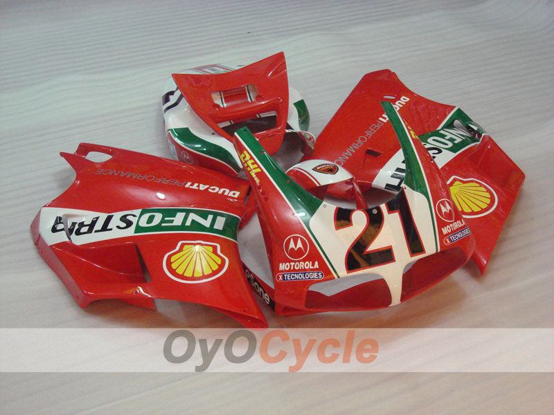 Kit de carénage injecté pour Ducati 998 de 02-04 - Vert, blanc, noir - INFO STRADA #OYO87906170 Image secondaire du produit