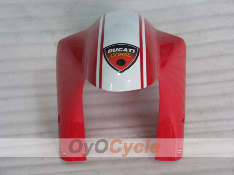 Kit de carénage injecté pour Ducati 998 de 02-04 - Rouge, blanc - Xerox #OYO87906174