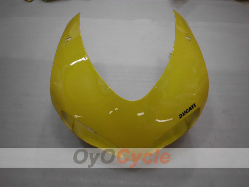 Kit de carénage en injection pour Ducati 848 08-13 - Jaune - Sans autocollant / décalque, style usine #OYO87906203