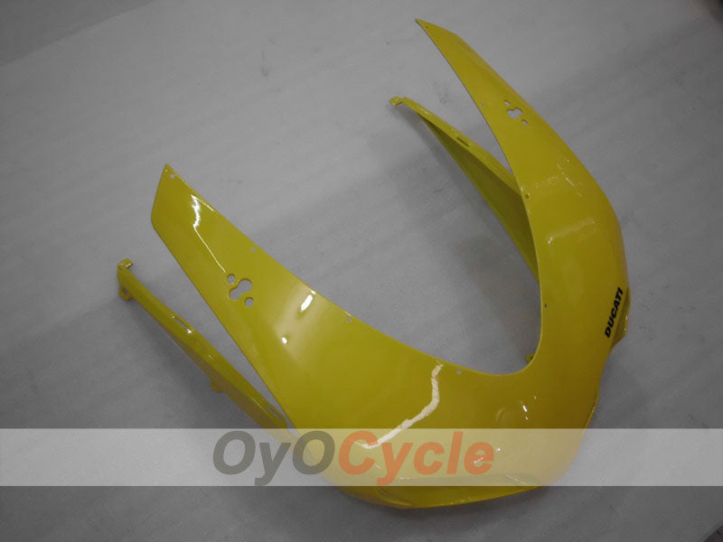 Kit de carénage en injection pour Ducati 848 08-13 - Jaune - Sans autocollant / décalque, style usine #OYO87906203