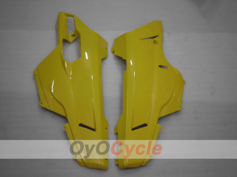 Kit de carénage en injection pour Ducati 848 08-13 - Jaune - Sans autocollant / décalque, style usine #OYO87906203