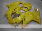 Kit de carénage en injection pour Ducati 848 08-13 - Jaune - Sans autocollant / décalque, style usine #OYO87906203