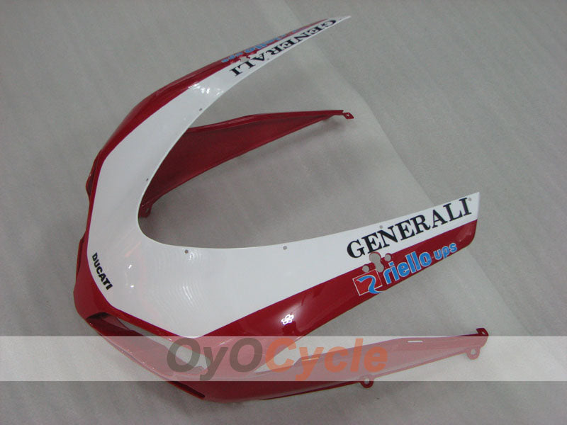 Kit de carénage en injection pour Ducati 848 08-13 - Rouge, Blanc, Noir - Style usine #OYO87906204