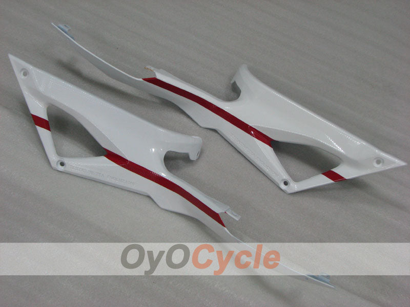 Kit de carénage en injection pour Ducati 848 08-13 - Rouge, Blanc, Noir - Style usine #OYO87906204