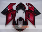 Kit de carénage à injection pour Ducati 848 08-13 - couleur rouge vin, noir - style d'origine #OYO87906205