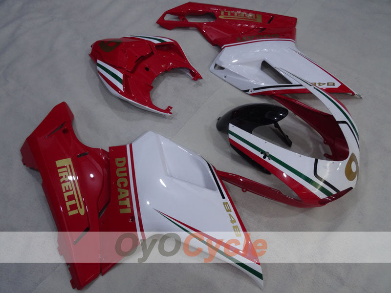 Kit de carénage à injection pour Ducati 848 08-13 - rouge, blanc - PIRELLI #OYO87906206 Image principale du produit