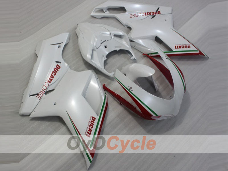 Kit de carénage à injection pour Ducati 848 08-13 - rouge, blanc - style d'origine #OYO87906209 Image principale du produit
