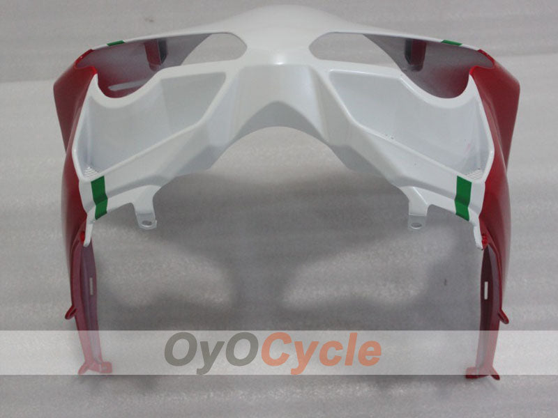 Kit de carénage à injection pour Ducati 848 08-13 - rouge, blanc - style d'origine #OYO87906209