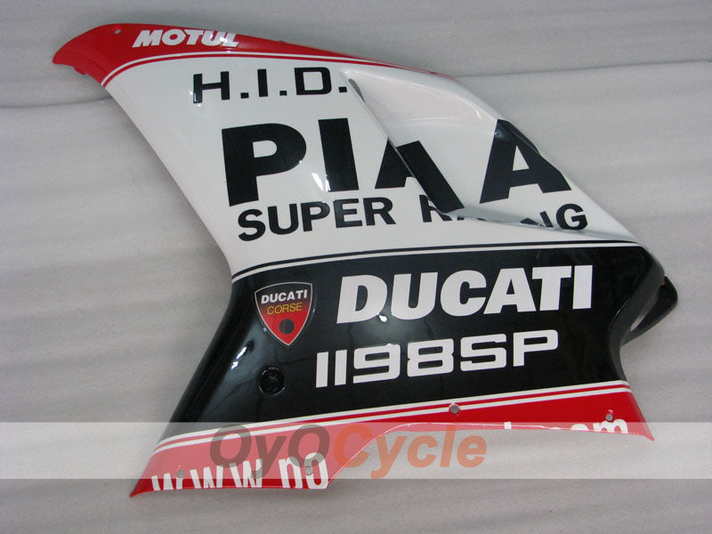 Kit de carénage à injection pour Ducati 848 08-13 - rouge, blanc, noir - PIRELLI #OYO87906210