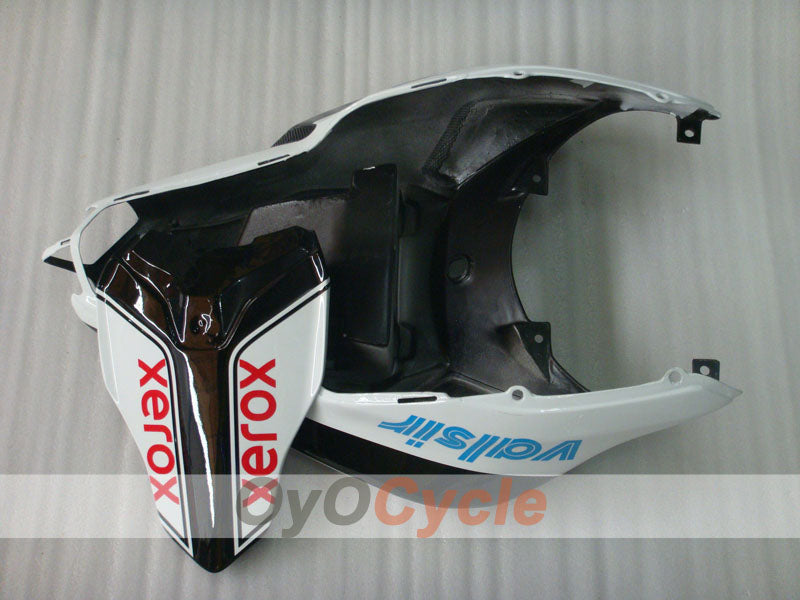 Kit de carénage à injection pour Ducati 848 08-13 - blanc, noir - Xerox #OYO87906211