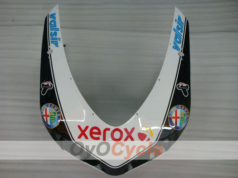 Kit de carénage à injection pour Ducati 848 08-13 - blanc, noir - Xerox #OYO87906211