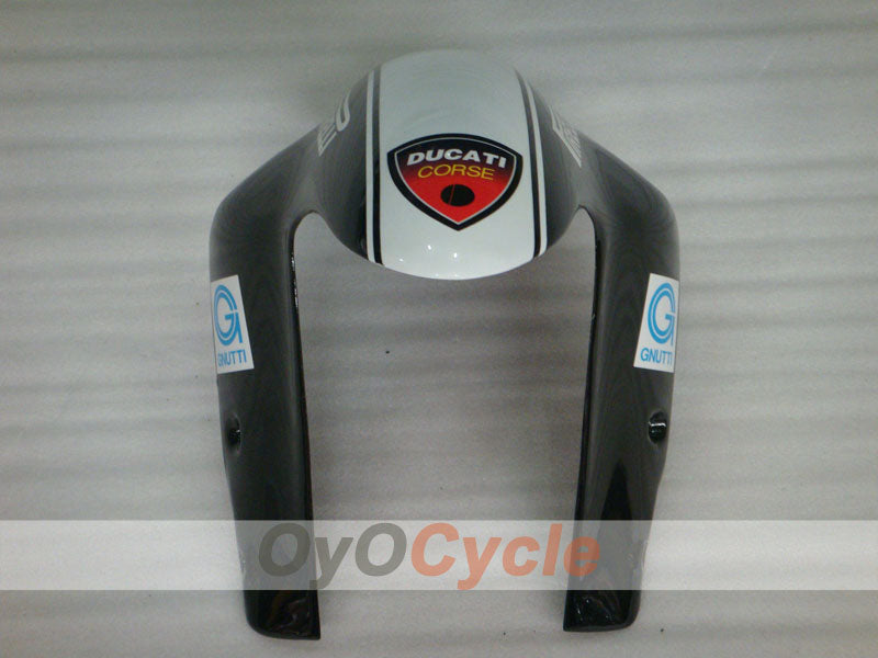 Kit de carénage à injection pour Ducati 848 08-13 - blanc, noir - Xerox #OYO87906211