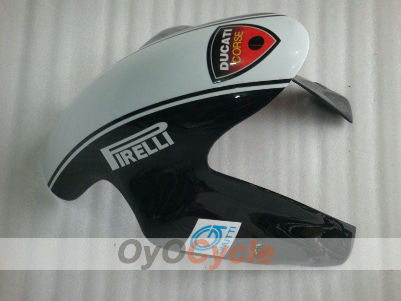 Kit de carénage à injection pour Ducati 848 08-13 - blanc, noir - Xerox #OYO87906211