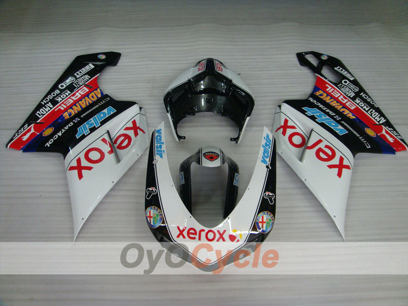 Kit de carénage à injection pour Ducati 848 08-13 - blanc, noir - Xerox #OYO87906211 Image secondaire du produit