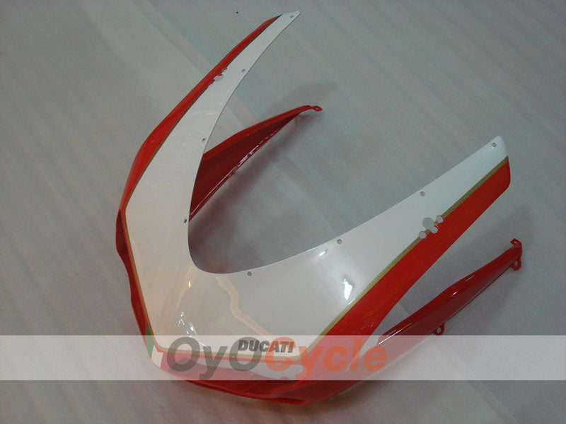 Kit de carénage à injection pour Ducati 848 08-13 - rouge, blanc, noir - style d'origine #OYO87906212