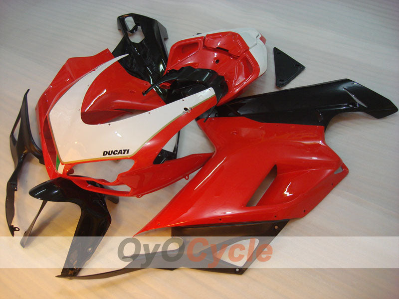 Kit de carénage à injection pour Ducati 848 08-13 - rouge, blanc, noir - style d'origine #OYO87906212 Image principale du produit