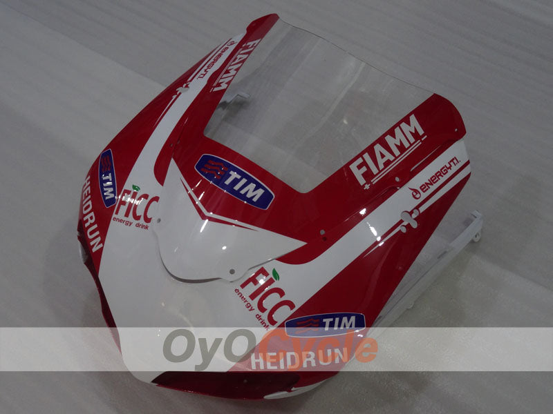Kit de carénage à injection pour Ducati 848 08-13 - rouge, blanc, noir - FIAMM #OYO87906214