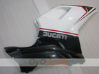 Kit de carénage à injection pour Ducati 848 08-13 - blanc, noir - style d'origine #OYO87906215