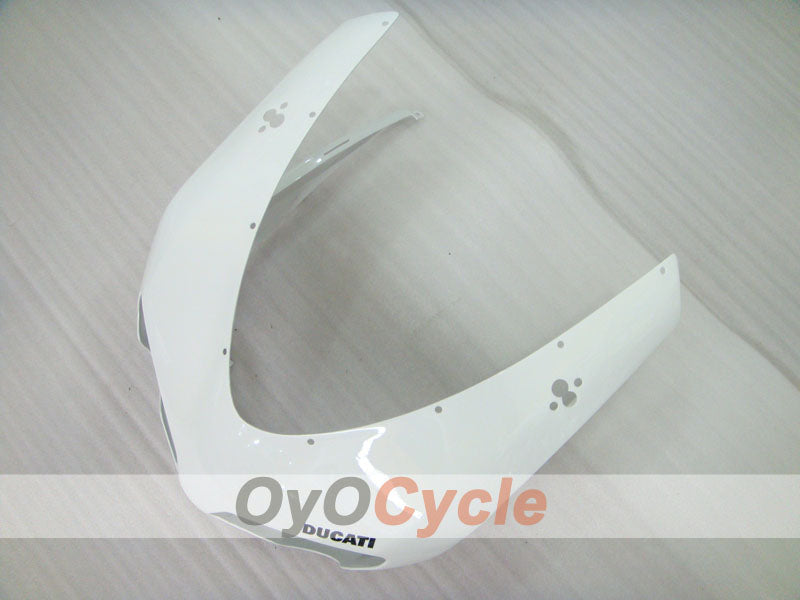 Kit de carénage injecté pour Ducati 848 08-13 - Blanc, Noir - Style usine #OYO87906217