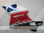 Kit de carénage injecté pour Ducati 848 08-13 - Rouge, Blanc - Xerox #OYO87906218