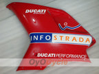 Kit de carénage injecté pour Ducati 848 08-13 - Rouge, Noir - INFO STRADA #OYO87906219