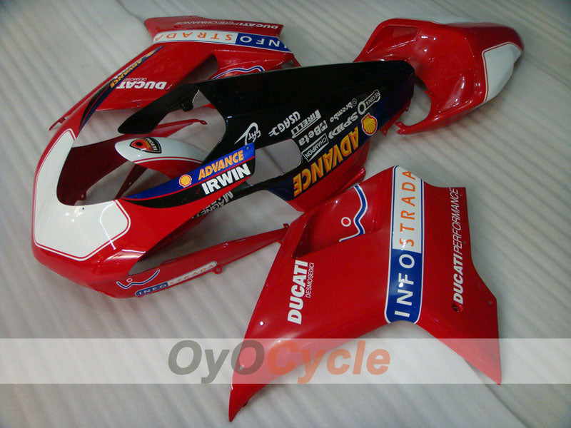 Kit de carénage injecté pour Ducati 848 08-13 - Rouge, Noir - INFO STRADA #OYO87906219 Image secondaire du produit
